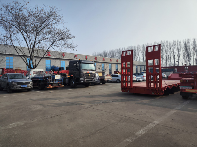 A corner of the production plant area